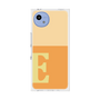 プレミアムスクエアケース［ オリジナル - initial two tone - E orange ］