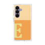 プレミアムスクエアケース［ オリジナル - initial two tone - E orange ］