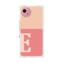 プレミアムスクエアケース［ オリジナル - initial two tone - E pink ］
