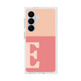 プレミアムスクエアケース［ オリジナル - initial two tone - E pink ］