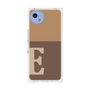 プレミアムスクエアケース［ オリジナル - initial two tone - E brown ］
