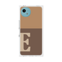 プレミアムスクエアケース［ オリジナル - initial two tone - E brown ］