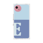 プレミアムスクエアケース［ オリジナル - initial two tone - E blue ］