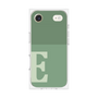 プレミアムスクエアケース［ オリジナル - initial two tone - E green ］