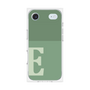 プレミアムスクエアケース［ オリジナル - initial two tone - E green ］