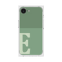プレミアムスクエアケース［ オリジナル - initial two tone - E green ］