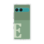 プレミアムスクエアケース［ オリジナル - initial two tone - E green ］
