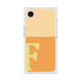プレミアムスクエアケース［ オリジナル - initial two tone - F orange ］