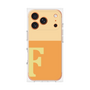 プレミアムスクエアケース［ オリジナル - initial two tone - F orange ］
