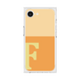 プレミアムスクエアケース［ オリジナル - initial two tone - F orange ］