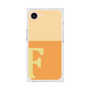 プレミアムスクエアケース［ オリジナル - initial two tone - F orange ］