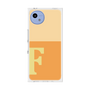 プレミアムスクエアケース［ オリジナル - initial two tone - F orange ］