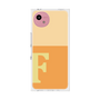 プレミアムスクエアケース［ オリジナル - initial two tone - F orange ］