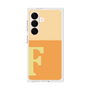 プレミアムスクエアケース［ オリジナル - initial two tone - F orange ］