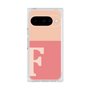 プレミアムスクエアケース［ オリジナル - initial two tone - F pink ］
