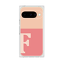 プレミアムスクエアケース［ オリジナル - initial two tone - F pink ］