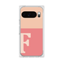 プレミアムスクエアケース［ オリジナル - initial two tone - F pink ］