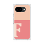 プレミアムスクエアケース［ オリジナル - initial two tone - F pink ］