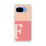 プレミアムスクエアケース［ オリジナル - initial two tone - F pink ］