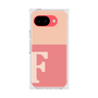 プレミアムスクエアケース［ オリジナル - initial two tone - F pink ］