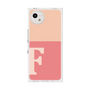 プレミアムスクエアケース［ オリジナル - initial two tone - F pink ］