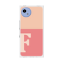 プレミアムスクエアケース［ オリジナル - initial two tone - F pink ］