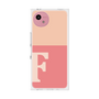 プレミアムスクエアケース［ オリジナル - initial two tone - F pink ］