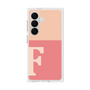 プレミアムスクエアケース［ オリジナル - initial two tone - F pink ］