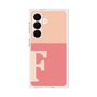 プレミアムスクエアケース［ オリジナル - initial two tone - F pink ］