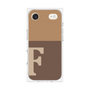 プレミアムスクエアケース［ オリジナル - initial two tone - F brown ］
