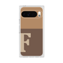 プレミアムスクエアケース［ オリジナル - initial two tone - F brown ］