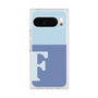 プレミアムスクエアケース［ オリジナル - initial two tone - F blue ］