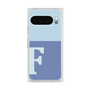 プレミアムスクエアケース［ オリジナル - initial two tone - F blue ］