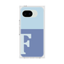 プレミアムスクエアケース［ オリジナル - initial two tone - F blue ］