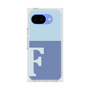 プレミアムスクエアケース［ オリジナル - initial two tone - F blue ］