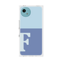 プレミアムスクエアケース［ オリジナル - initial two tone - F blue ］