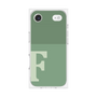 プレミアムスクエアケース［ オリジナル - initial two tone - F green ］