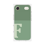 プレミアムスクエアケース［ オリジナル - initial two tone - F green ］
