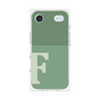 プレミアムスクエアケース［ オリジナル - initial two tone - F green ］