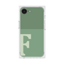 プレミアムスクエアケース［ オリジナル - initial two tone - F green ］