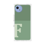 プレミアムスクエアケース［ オリジナル - initial two tone - F green ］