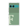 プレミアムスクエアケース［ オリジナル - initial two tone - F green ］