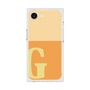 プレミアムスクエアケース［ オリジナル - initial two tone - G orange ］