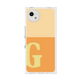 プレミアムスクエアケース［ オリジナル - initial two tone - G orange ］