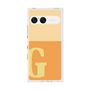 プレミアムスクエアケース［ オリジナル - initial two tone - G orange ］