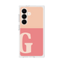 プレミアムスクエアケース［ オリジナル - initial two tone - G pink ］
