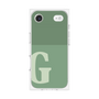 プレミアムスクエアケース［ オリジナル - initial two tone - G green ］