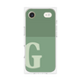 プレミアムスクエアケース［ オリジナル - initial two tone - G green ］