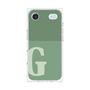 プレミアムスクエアケース［ オリジナル - initial two tone - G green ］