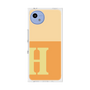 プレミアムスクエアケース［ オリジナル - initial two tone - H orange ］